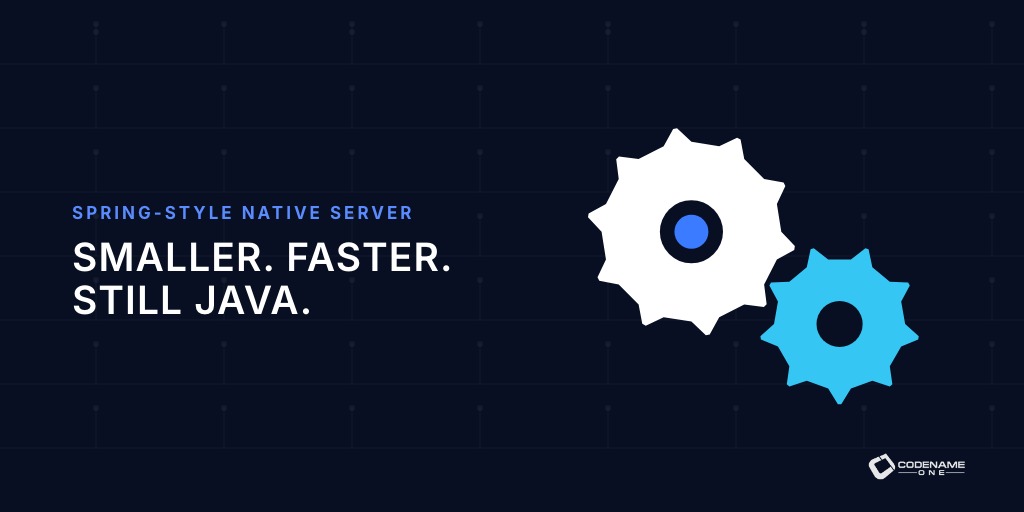 Java server wiring moves from startup into the build